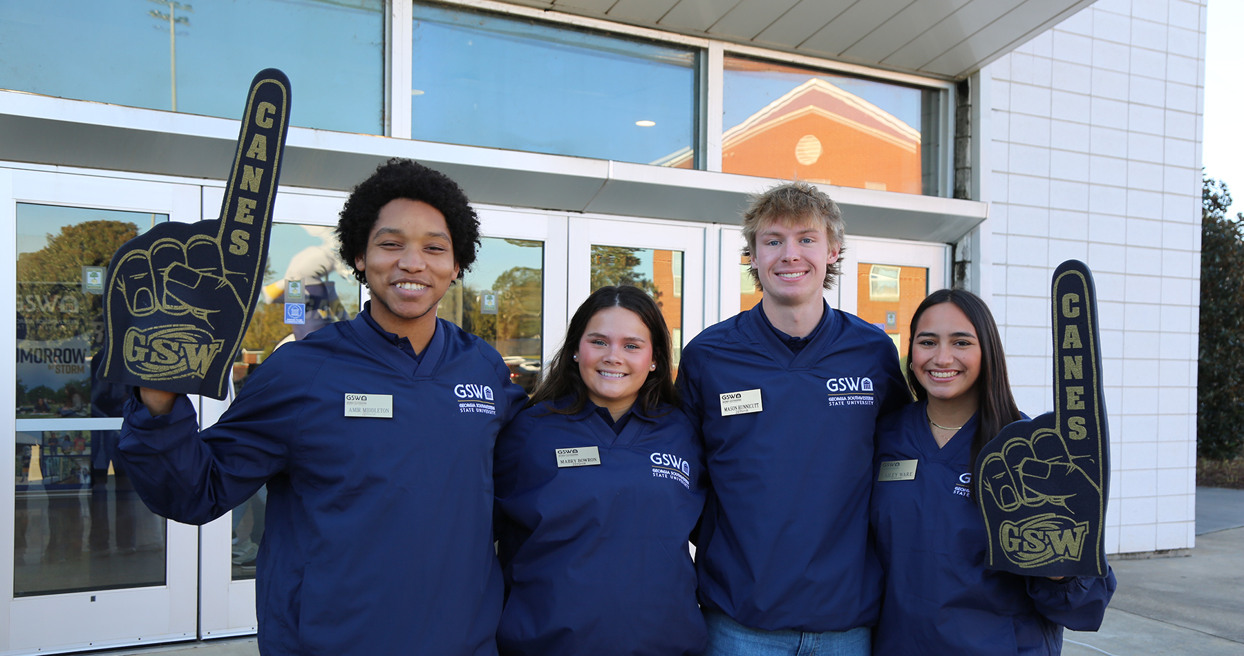 Student leaders at Preview Day