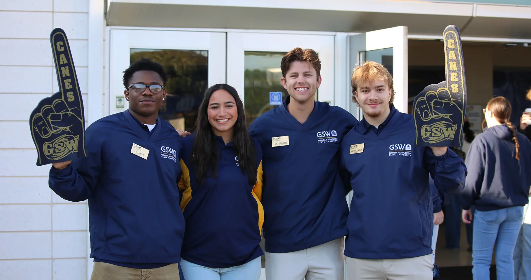 Student leaders at Preview Day