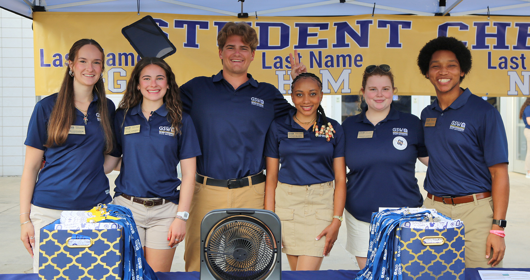 Student leaders at Storm Day