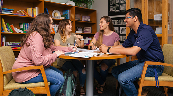 Students in Library