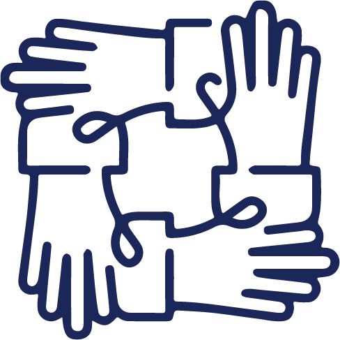 Hands together icon