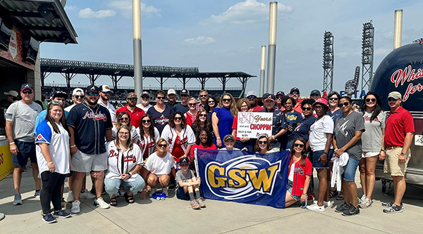 GSW alumni at Braves game