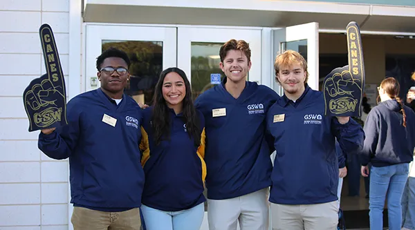 Student leaders at Preview Day