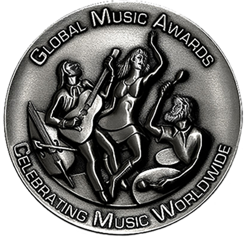 silver Global Music Award medallion