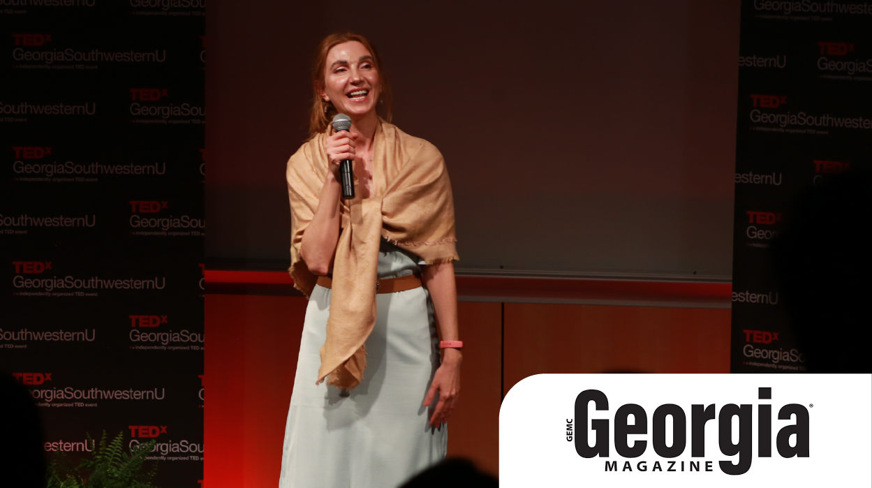 Irina Toteva speaks at GSW's first TEDx event