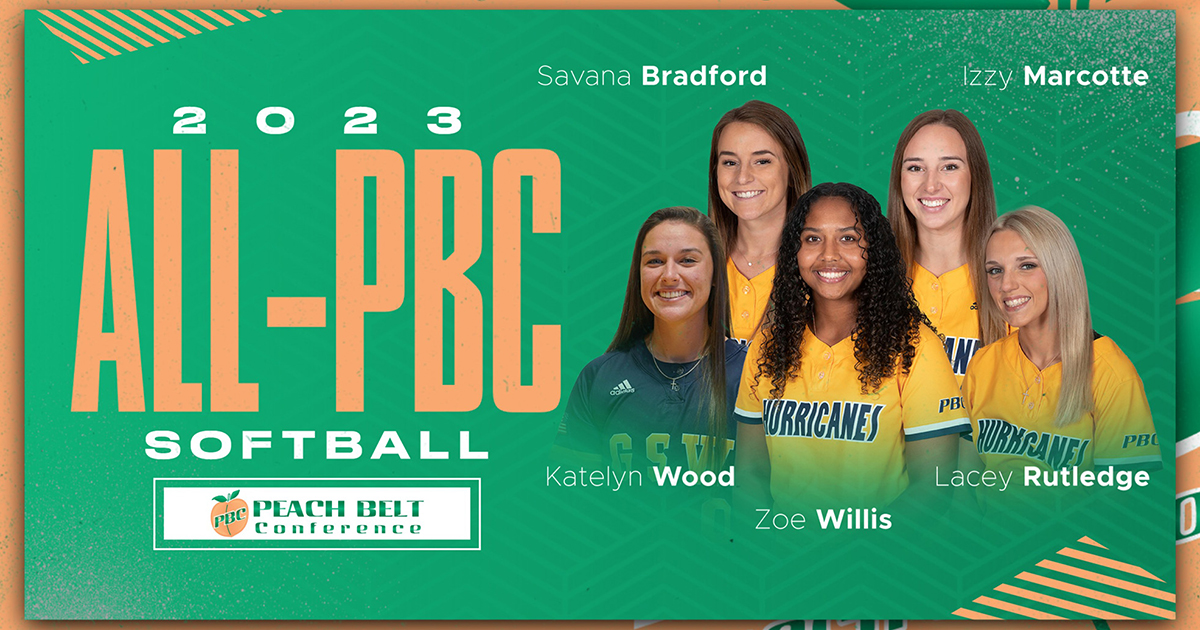 graphic showing All-PBC softball players