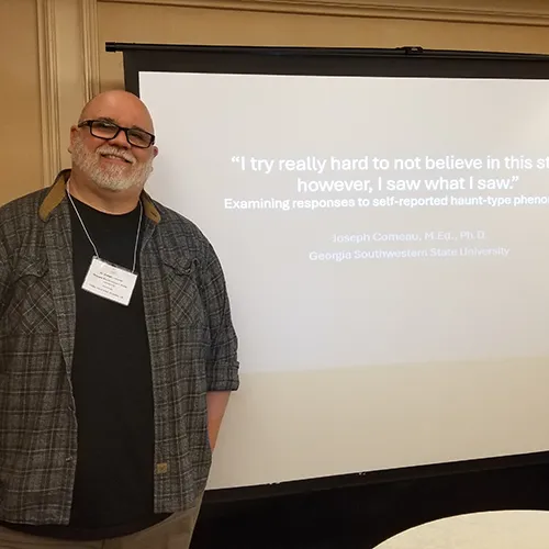 man with presentation