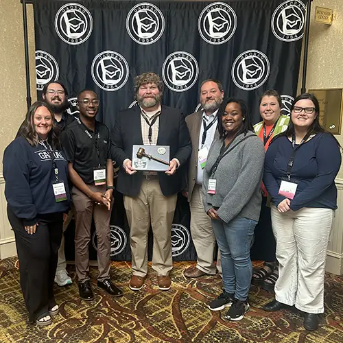 group photo of admissions team