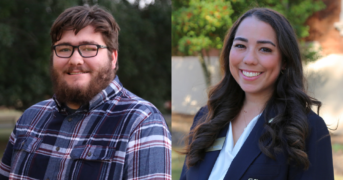 headshots of Colby and Cassidy