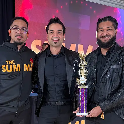 Dullabh presented with trophy