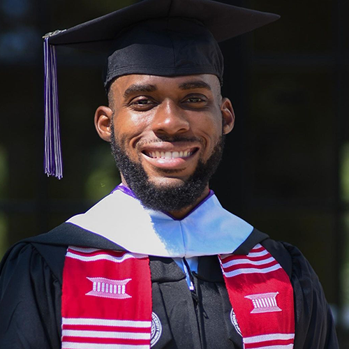 Chris Avery at graduation