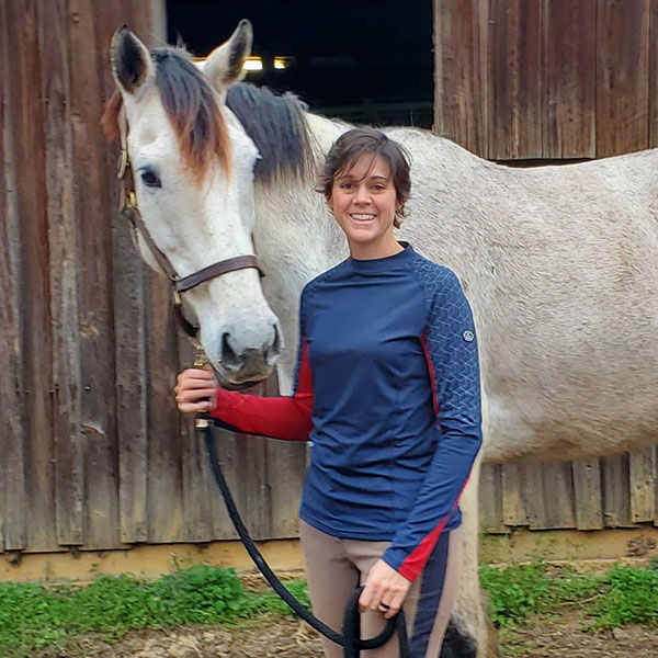 Collette on farm