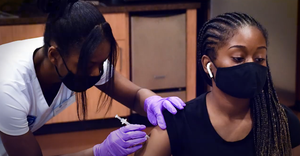 Student Receiving Vaccination