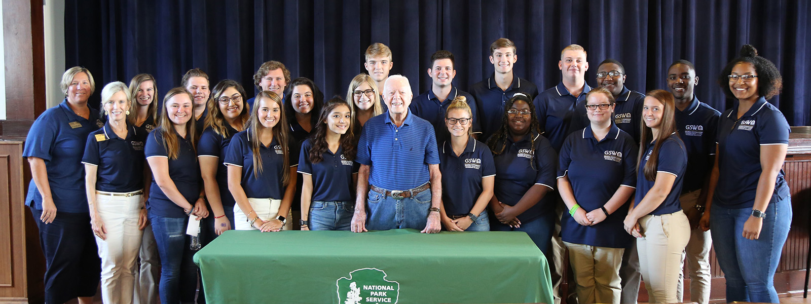 Carter Leadership Students with President Jimmy Carter