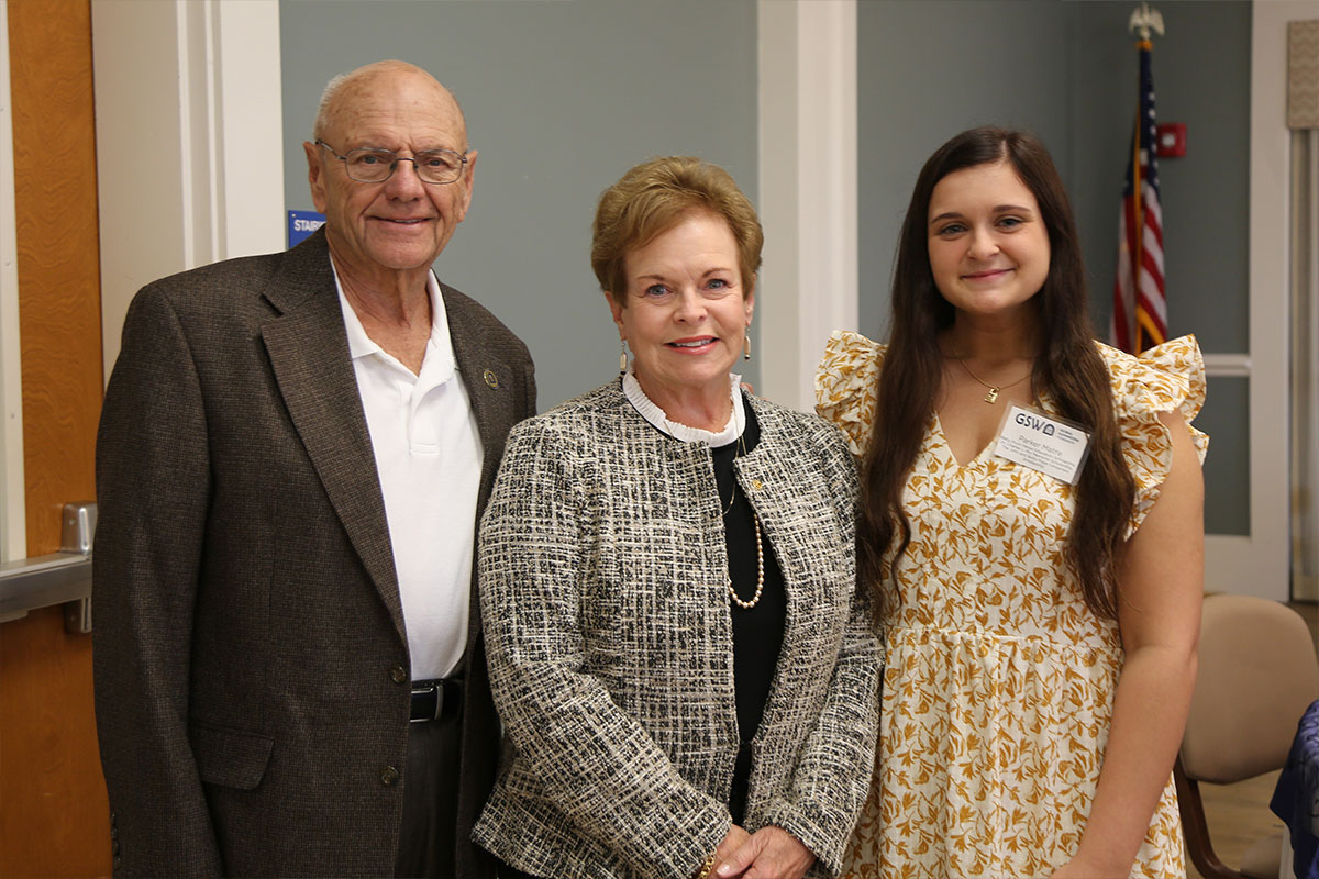 Scholarship recipient Parker Matre and her donors