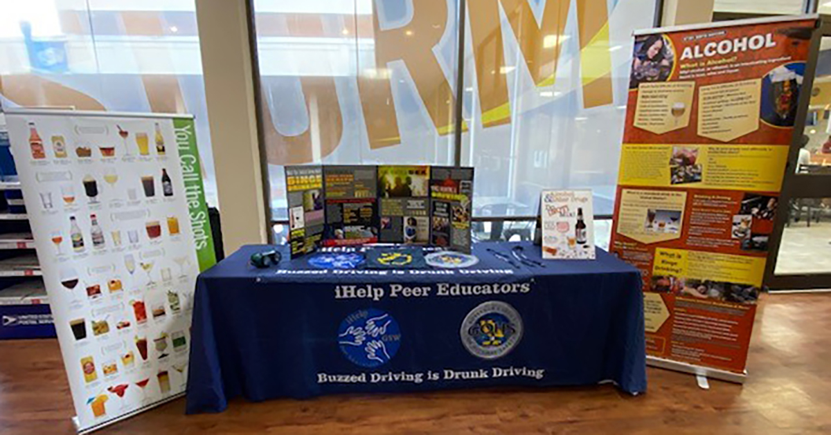 GOHS table set up in the Marshall Student Center