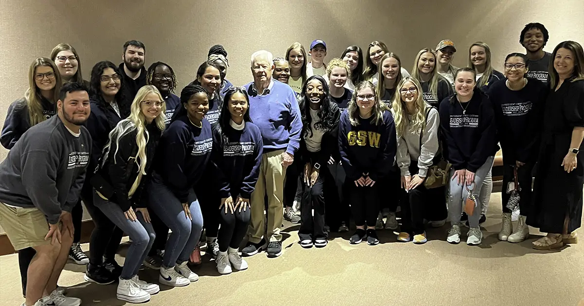 PJCLP Students with Herky Harris