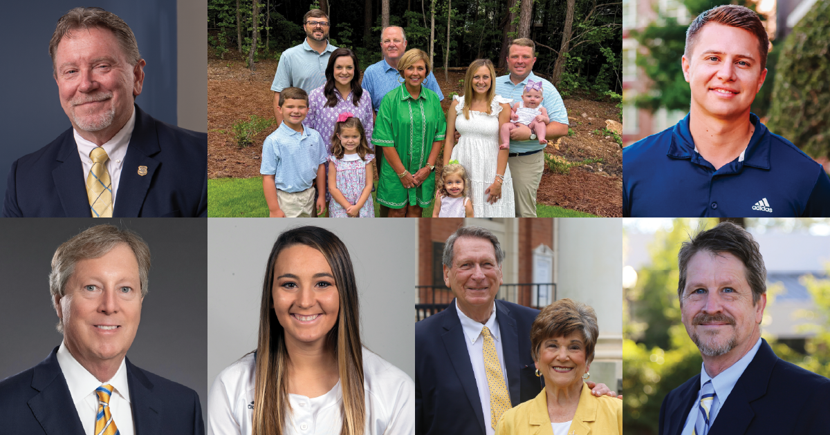 collage of alumni portraits