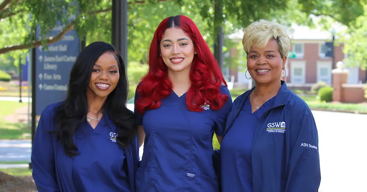 Juliet Burge, LaPorsha Robinson, and Ami Robinson