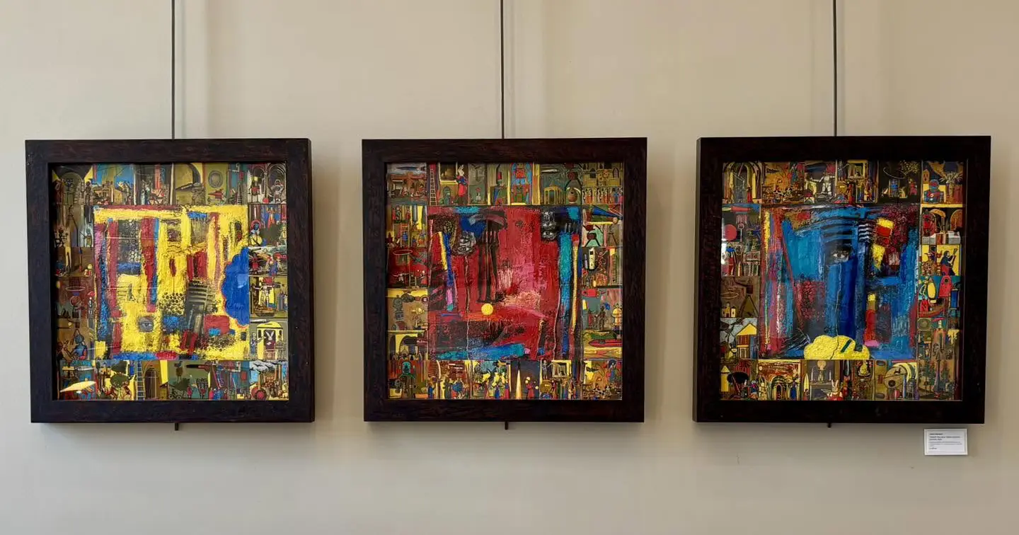 Artwork at the GSW Visual Arts Faculty Exhibit