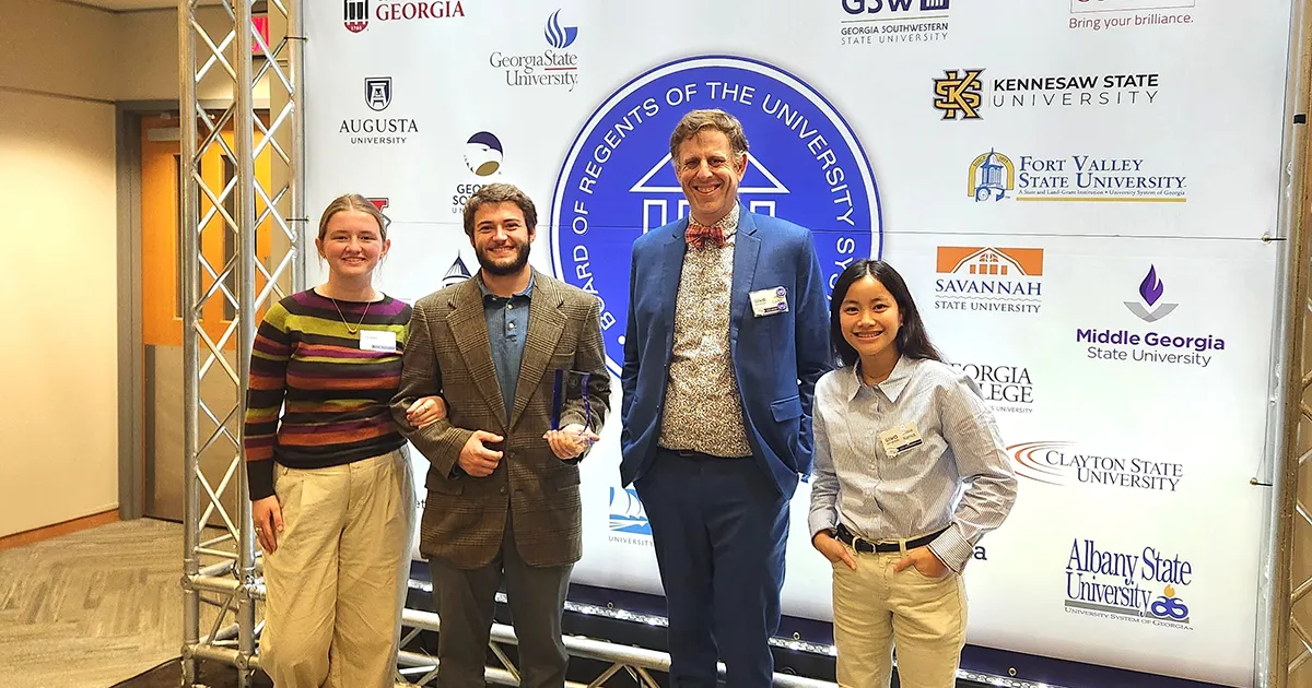 GSW students and faculty member at Regents Debate