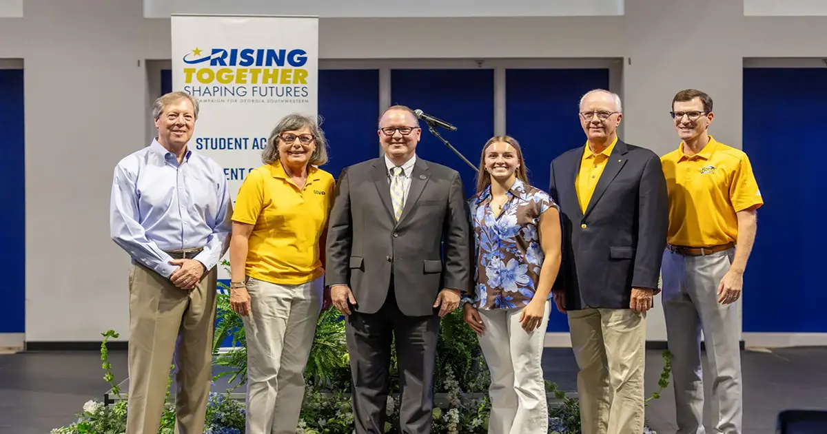 Speakers at Campaign Launch standing together for a photo